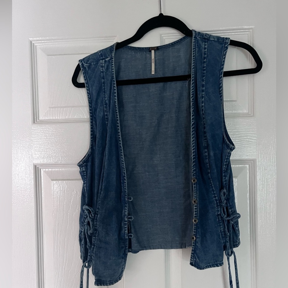 Free people denim vest
